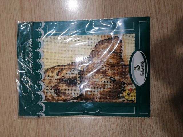 Quadretti tele da ricamare a mezzo cane