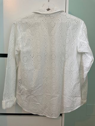 blusa blanca Zara XS bordados