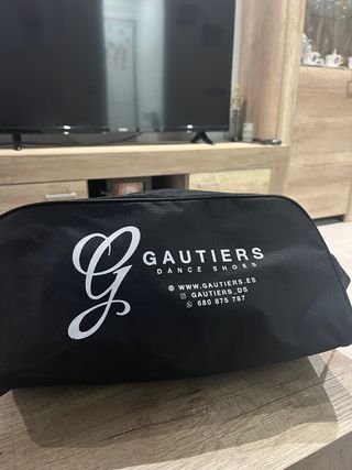 zapatos de baile gautiers negros con pedreria