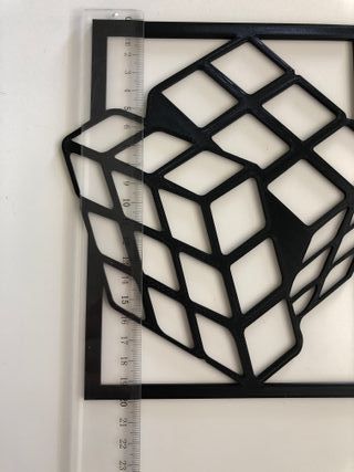 Adorno 3D Cubo de Rubik