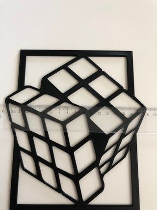 Adorno 3D Cubo de Rubik
