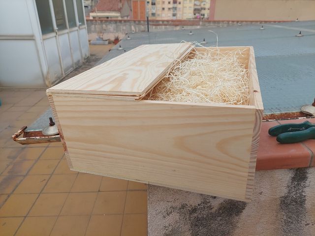 Tres cajas de madera decoracion