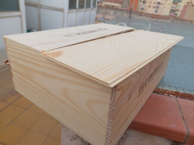 Tres cajas de madera decoracion