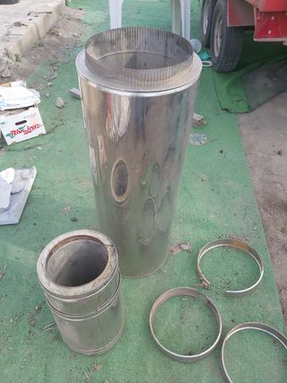 Tubo acero inoxidable para chimenea