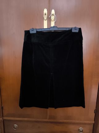 Falda invierno pana talla 44 de Zara 