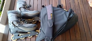 Patines en linea talla 44 con bolsa - Nuevo precio