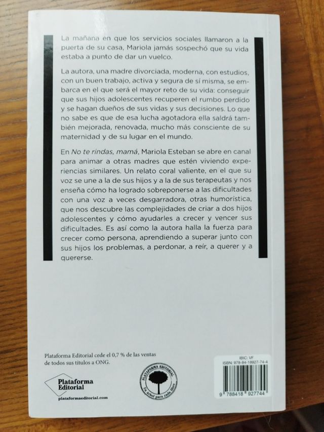 Libro No te rindas, Mamá