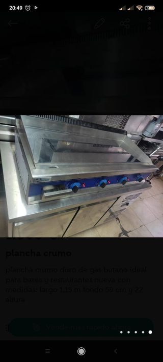 Plancha industrial