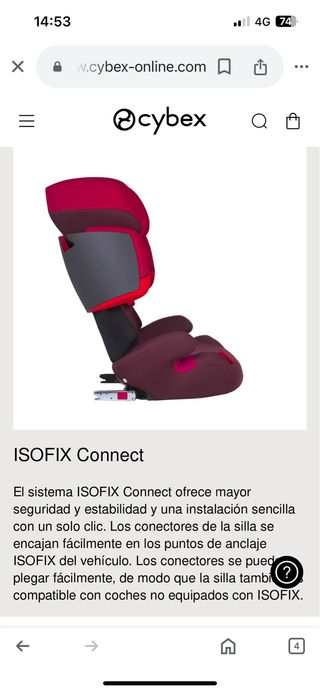 Silla cybex solition X-fix
