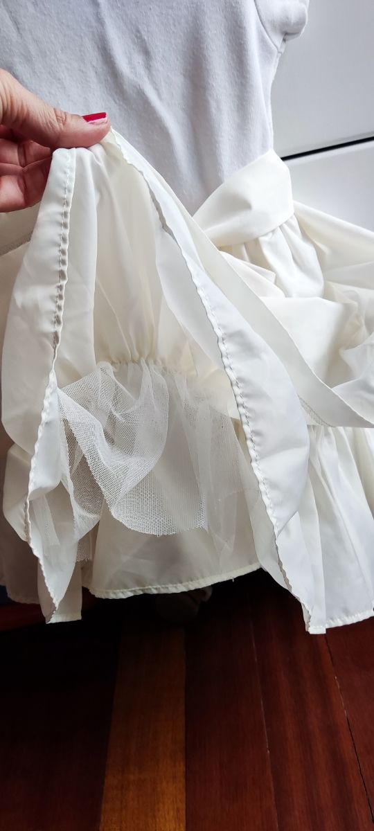 Vestido color crema 18 meses de Ralph Lauren