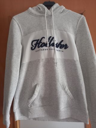Sudadera gris claro con capucha Holli