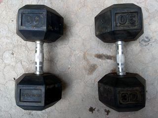 Pareja mancuernas hexagonales 30 kg cada una
