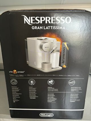 Cafetera Nespresso GRAND LATTISSIMA BLANCA