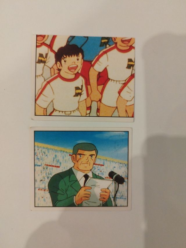 Cromos Oliver y Benji Campeones