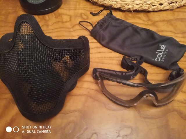 Airsoft mascar y gafas
