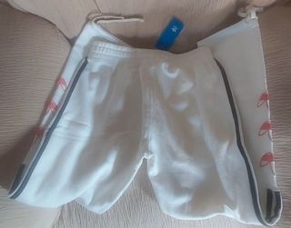 Pantalón Adidas Originals Tourney Trefoil blanco 