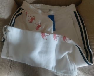 Pantalón Adidas Originals Tourney Trefoil blanco 