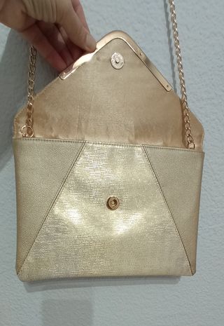 Bolso de fiesta dorado 