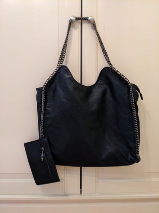 Bolso negro piel sintética