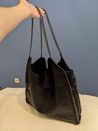 Bolso negro piel sintética