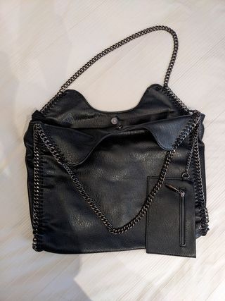 Bolso negro piel sintética