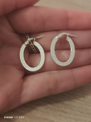 Aros estilo Greca plata