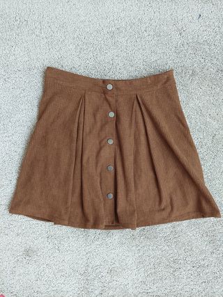Falda marrón zara S