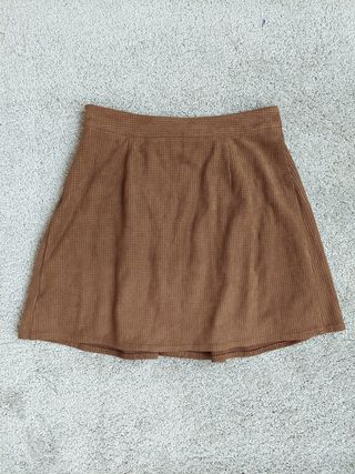 Falda marrón zara S