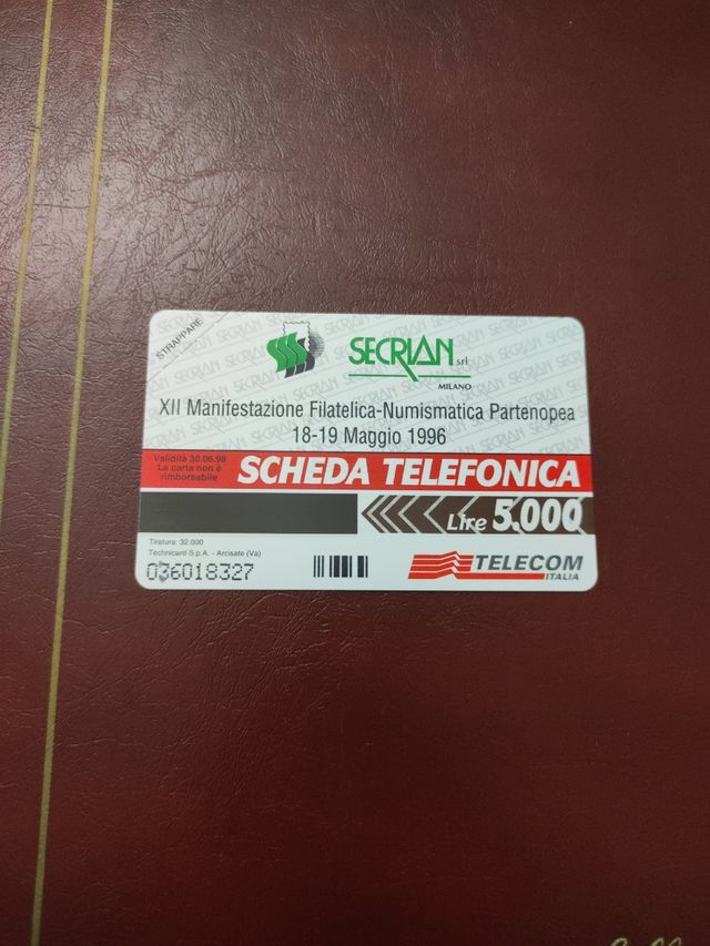 Scheda Telefonica Napoli 1996