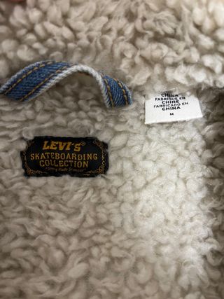 cazadora vaquera borrego levis