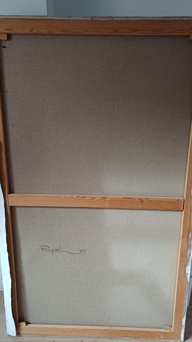 Cuadro pintado al óleo grande.