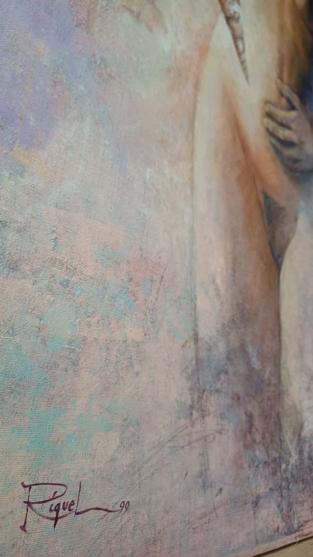 Cuadro pintado al óleo grande.