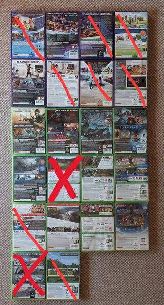 Juegos XBOX 360 con/sin Kinect