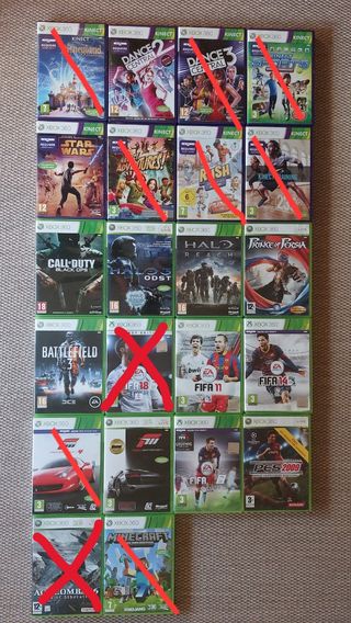 Juegos XBOX 360 con/sin Kinect