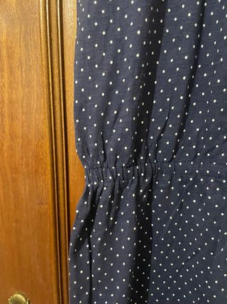 Vestido H&M azul topos (Talla 146-152)