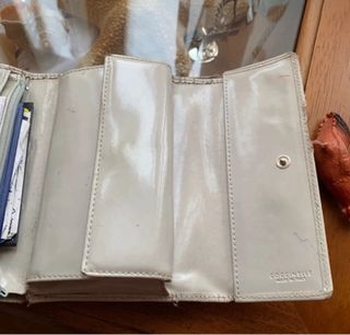 Portafoglio Donna Coccinelle vera pelle panna