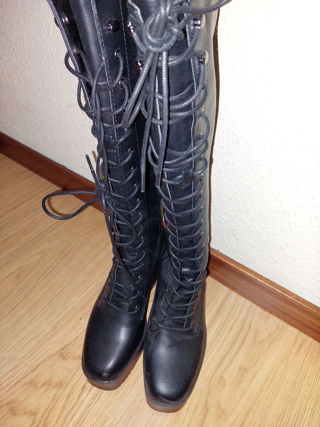 Botas plataforma 37 stradivarius