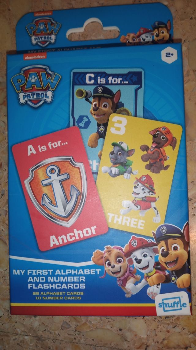 Flashcards Alfabeto Patrulla Canina ( Ingles)