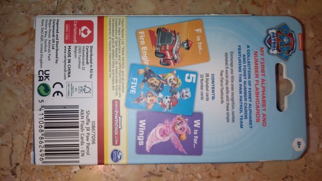 Flashcards Alfabeto Patrulla Canina ( Ingles)