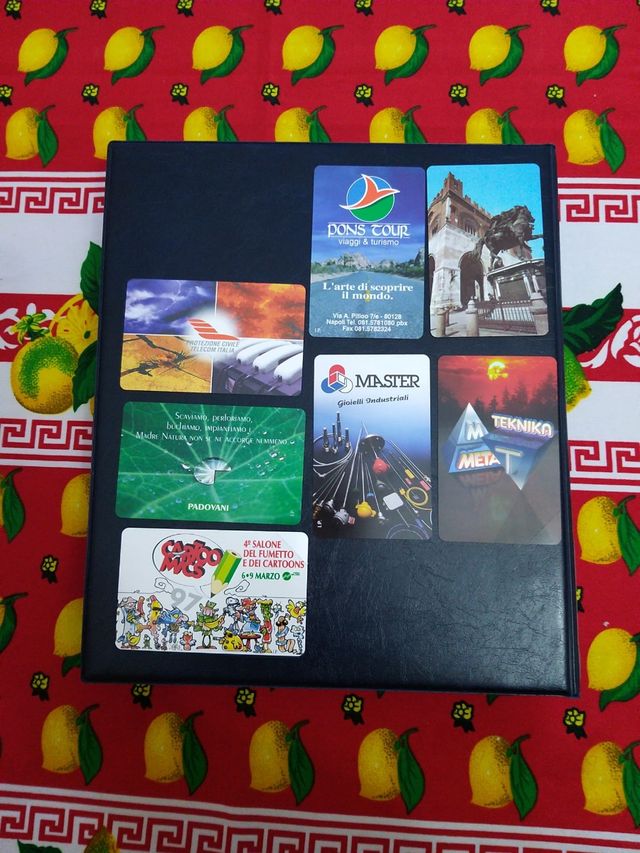 7 schede telefoniche p.r.p.