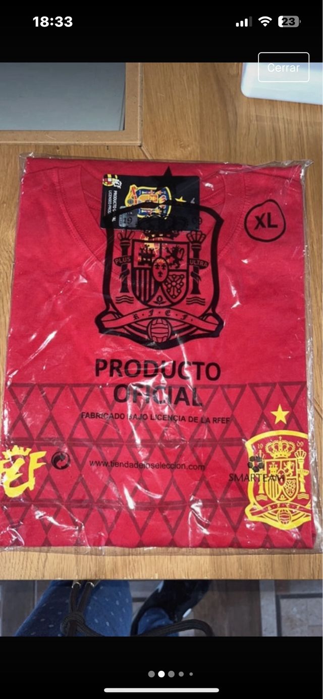 camiseta sin estrenar- seleccion española XL