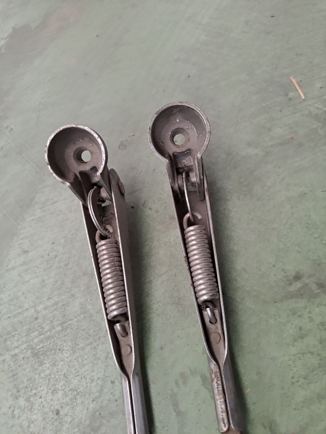 Brazos limpia cromados antiguos