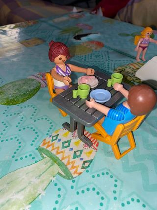 Playmobil merienda al aíre libre
