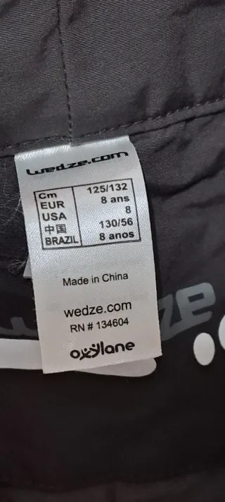 Ropa Nieve. Chaqueta y/o pantalón 9/10 añ