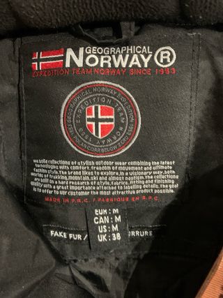 chaqueta norway negra
