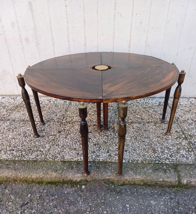 🤩🌎TAVOLINO VINTAGE SMONTABILE IN 4PEZZI 😸💝