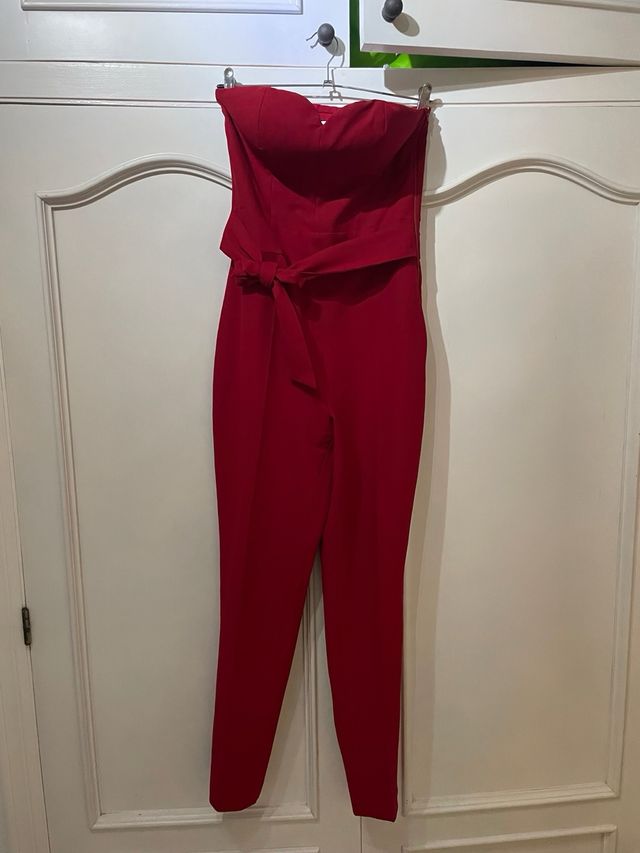 mono rojo elastico escote corazon