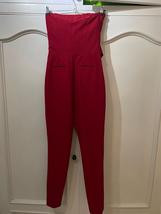 mono rojo elastico escote corazon