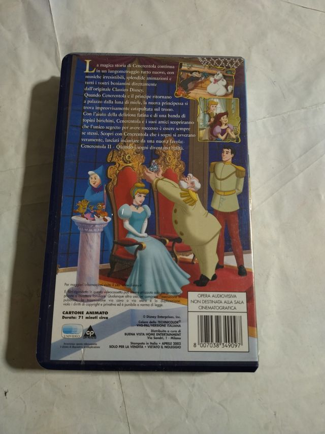 VHS Cenerentola 2 Walt Disney