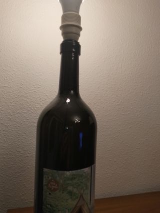 Portafotos, pie de lampara doble magnum